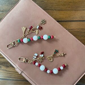 Christmas Charm Keychain Set | Festive Bag Charms and Cute Gift Ideas🎄✨